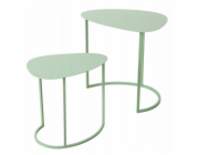 Boltze Sada dvou konferenčních stolků JERRY, kapkovité, kovové