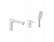 Invena Vanová baterie 3-otvorová Dokos bílá/chrom BW-19-S02-V