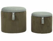 Atmosphera Sada pufů BOLZANO s úložným prostorem, O 38 cm, O 32 cm