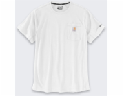 Carhartt Tričko Force Mid Pocket bílé