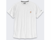 Carhartt Tričko Force Mid Pocket bílé
