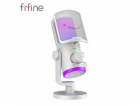 Fifine Studiový kondenzátorový mikrofon AM6W s RGB potlač...