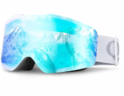 NoName Lyžařské brýle Qunature White bez rámu - bílé