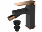 Invena Bidetová baterie Midnight, černá/růžové zlato BB-3...