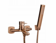 Invena GLAMOR koupelnová baterie, měděná barva, se sprchovým systémem