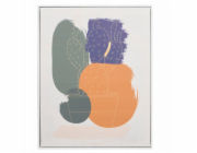 Giftdecor Obraz v bílém rámu SOLARA kruhový motiv, 40 x 70 cm