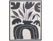 Giftdecor Obraz v černém rámu s rostlinným motivem EMBER, 40 x 50 cm