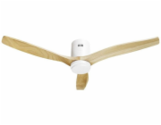 Avanca International BV Hombli chytřejší Deckenventilator s Licht, White & Light Wood