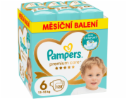 Pampers Premium Care plenky 6, 13-18 kg, 128 ks.