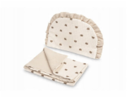 Sensillo BÉŽOVÁ MUŠENÍNOVÁ SADA DO KOČÁRKU S MEDVÍDKEM