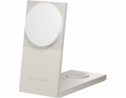 Native Union Bezdrátová nabíječka Rise 3 v 1 Qi2 - 15W Qi2 bezdrátová nabíječka pro tři zařízení kompatibilní s MagSafe (pískovec)