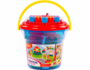 Polesie 68dílné kostky Maxi stavitelé v kbelíku modré barvy SIAT P