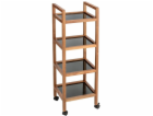 Wenko Mobilní police FONDI z akáciového dřeva, 4 úrovně, ...