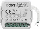 OXT OXT mini reléový modul 4 obvody ZigBee TUYA