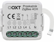 OXT OXT mini reléový modul 4 obvody ZigBee TUYA