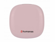Humanas Kosmetické zrcátko HS-PM01 s LED podsvícením - růžové