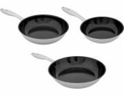 Shiori Pánev sada pánví Shiori z nerezové oceli 304 s keramickým povrchem, indukční, 20 cm, 24 cm, 28 cm