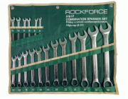 Rockforce Sada 18dílných očkoplochých klíčů (8-32 mm) na plátně