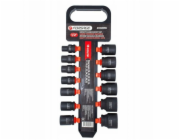 Forcekraft Sada rázových nástrčných klíčů, 13 kusů, 1/2, 10-32 mm