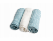 BabyMatex Pleny MUŠEŇOVÝ DESIGN, balení po 3 kusech, velikost 70x80