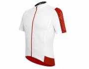 RH+ Cyklistický dres zeroEnergy FZ bílo-červený - M