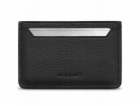 Piquadro Kožené pouzdro na karty Woolnut, černé