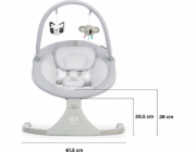 KinderKraft Luli Houpací židlička šedá