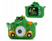 Xrec 48mp digitální fotoaparát 1080p pro děti 5x MP3 hry X2 / dinosauří zelená