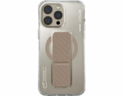 SKINARMA Magnetické nabíjecí pouzdro Axon pro iPhone 16 Pro 6.3 s stojánkem, šampaňské