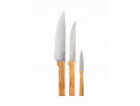 Opinel Sada nožů Trio Parallele olivová 002494