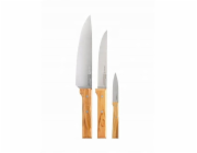 Opinel Sada nožů Trio Parallele olivová 002494