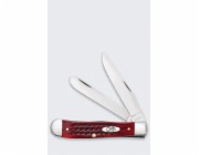 LionSteel Knives Pouzdro Pocket Wood Trapper SS Starý červený skládací nůž