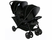Graco Stadium Duo – dvivietis vežimelis | Juoda Pilka