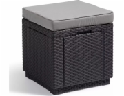 Allibert Allibert Pouf s úložným prostorem, grafit, 213785