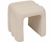 Atmosphera Taburetka, čalouněný puf, ecru SISCO, 43 x 42 x 44 cm