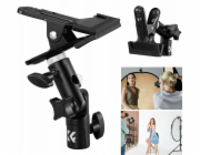 K&F Držák s klipem pro fotografický reflektorový deštník 5/8 3/8 1/4 Concept / Kf18.0014