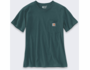 Carhartt Tričko Iconic WK87 Pocket Greenstone