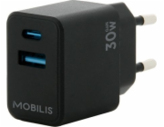 Mobilis Nabíječka 001362 Univerzální nabíječka mobilních zařízení, černá, střídavý proud, automatická