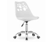 OSKAR Otočná židle PRINT - bílá