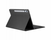 4kom.pl Skládací pouzdro DUX DUCIS TK s bezdrátovou klávesnicí pro SAMSUNG Tab S10 FE Plus černé