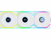 Lian Li UNI FAN SL Wireless LCD 120 Reverse Blade 3 kusy, bílá (12RSLLCD1W3W)