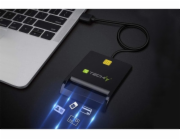 Techly Čtečka čipových karet USB-A