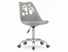 Leobert Otočná židle PRINT - šedá