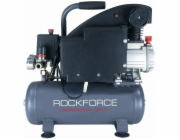 Rockforce Pístový olejový kompresor s přímým pohonem (220 V, 1,1 kW, 2850 ot/min, 9l nádoba, 8 barů, 155 l/min)