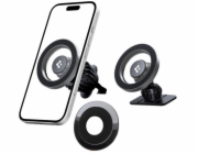Spigen DRŽÁK DO AUTO MAGSAFE NA TELEFON, do mřížky, na palubní desku, stříbrný