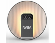 NASA Bluetooth reproduktor s hodinami, Qi nabíječka, LED lampa, bílý šum, alarm, Spc600 / Nasa Spc600