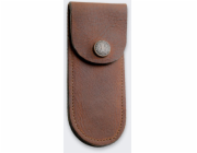 Měkké kožené pouzdro na nůž, středně hnědé