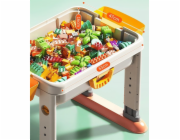 LeanToys Stavební kostky 3 v 1 stůl obsahuje 55 prvků A3w