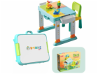 LeanToys Stavebnice se stolem a židlí obsahuje 55 dílků