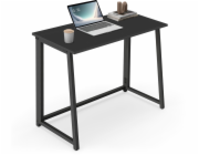 Leobert Počítačový stůl 80x40 cm černý s nastavitelnými nohami do malých interiérů